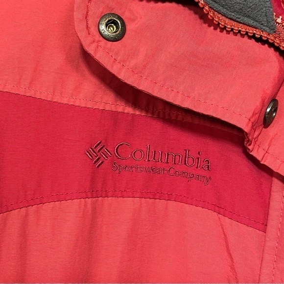Columbia Jacket Womens Medium Red Interchange Full Zip Ski Crystal Lake - Picture 10 of 16